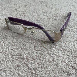 Chic Purple and Gold Women's Glasses